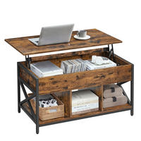 COUCHTISCH in Metall, Holzwerkstoff 100/50/62 cm  - Schwarz/Braun, Natur, Holzwerkstoff/Metall (100/50/62cm) - Boxxx