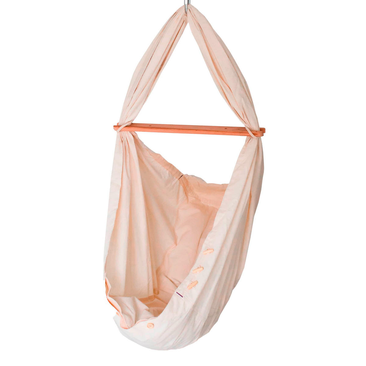 FEDERWIEGE Set inkl. Tipi-Gestell und Motor  Beige, Anthrazit  - Beige/Anthrazit, Basics, Kunststoff/Textil (135/194/135cm) - SCHMUSEWOLKE