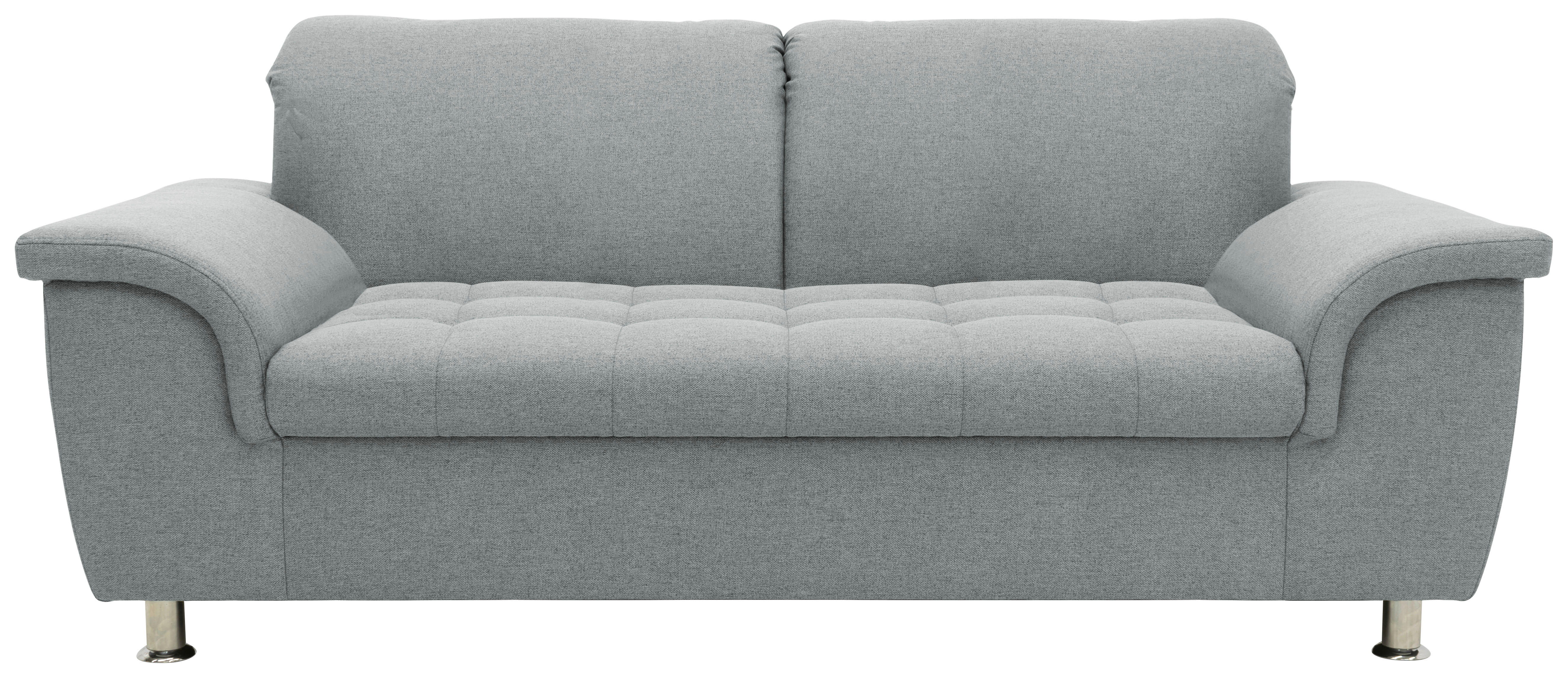 Zweisitzer-Sofa mit Funktion Webstoff Mintgrün  - Chromfarben/Mintgrün, KONVENTIONELL, Textil/Metall (190/81/105cm) - MID.YOU