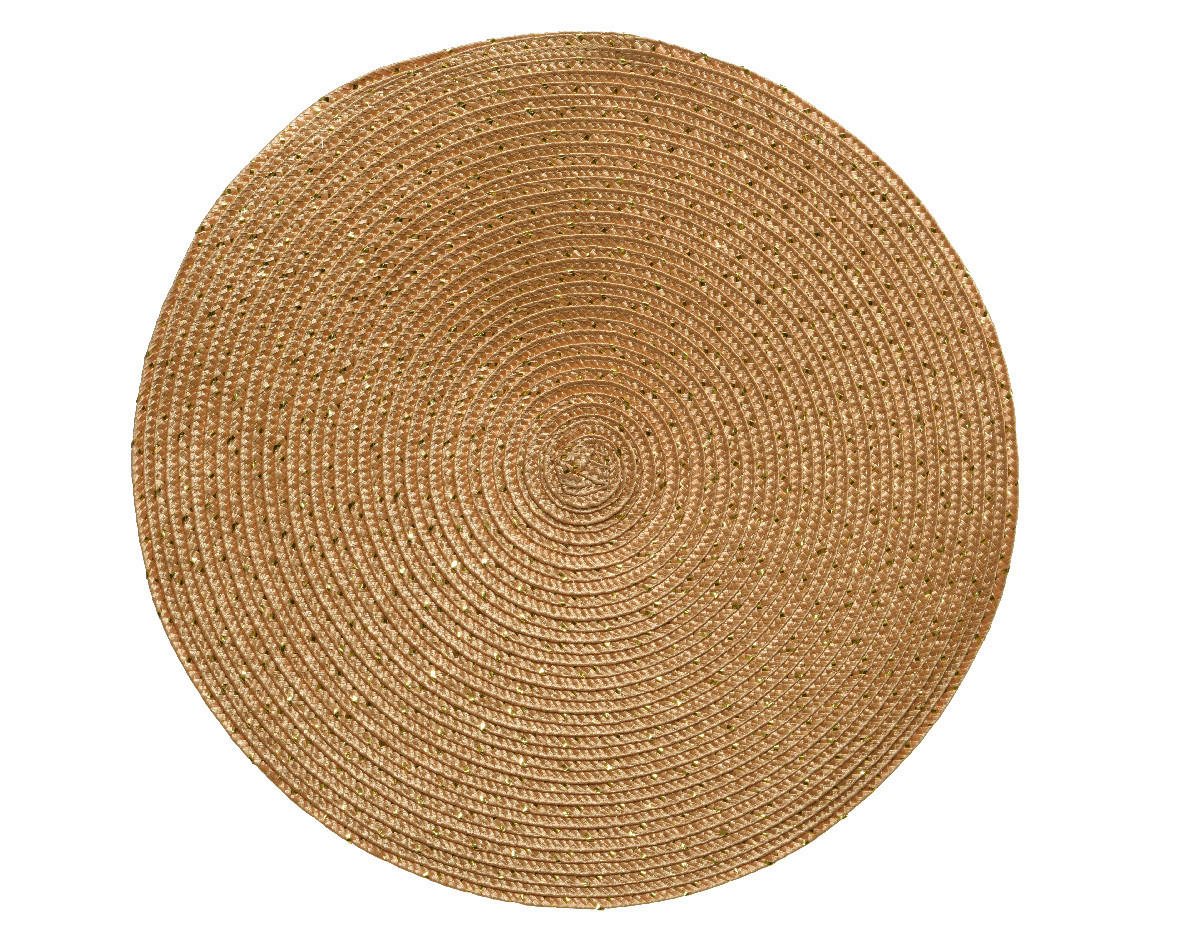 TISCHSET Kunststoff Goldfarben 38 cm  - Goldfarben, Basics, Kunststoff (38cm)