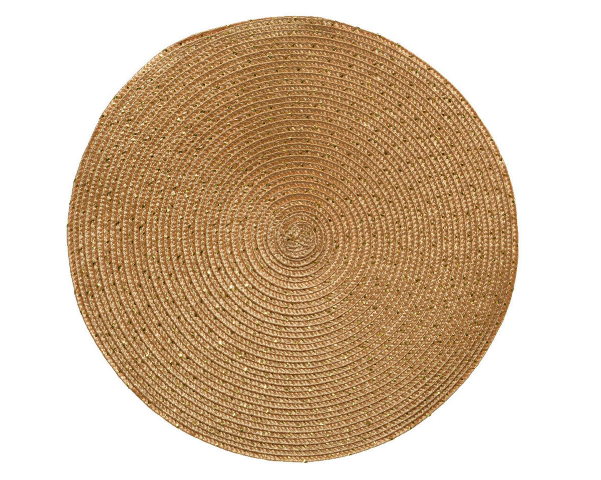 TISCHSET Kunststoff Goldfarben 38 cm  - Goldfarben, Basics, Kunststoff (38cm)