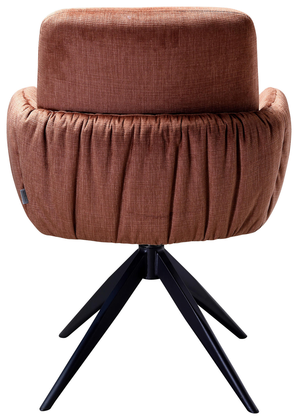 ŽIDLE S PODRUČKAMI, železo, samet, černá, koňaková - černá/koňaková, Design, kov/textil (59/85/62cm) - Moderano