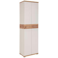 GARDEROBENSCHRANK  in 59/199/40 cm  - Eichefarben/Alufarben, MODERN, Holzwerkstoff/Metall (59/199/40cm) - Germania