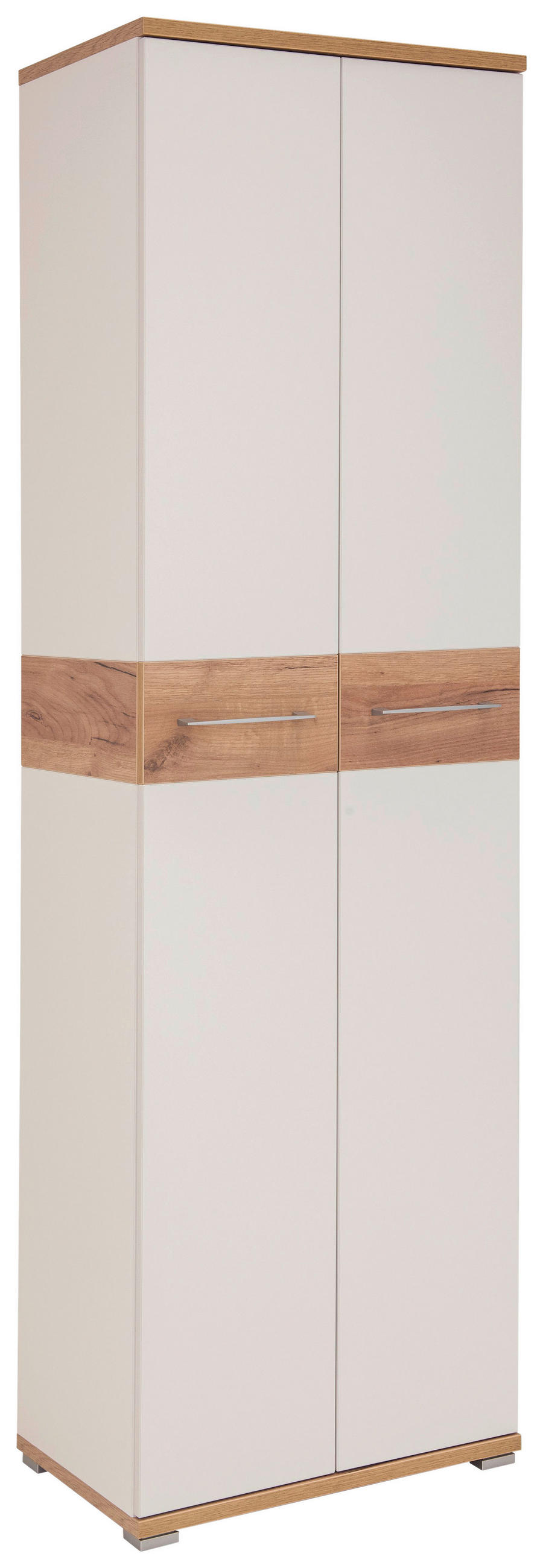 GARDEROBENSCHRANK  in 59/199/40 cm  - Eichefarben/Alufarben, MODERN, Holzwerkstoff/Metall (59/199/40cm) - Germania