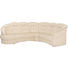 Ecksofa Echtleder - Creme/Schwarz, KONVENTIONELL, Leder/Kunststoff (237/274cm) - Himolla