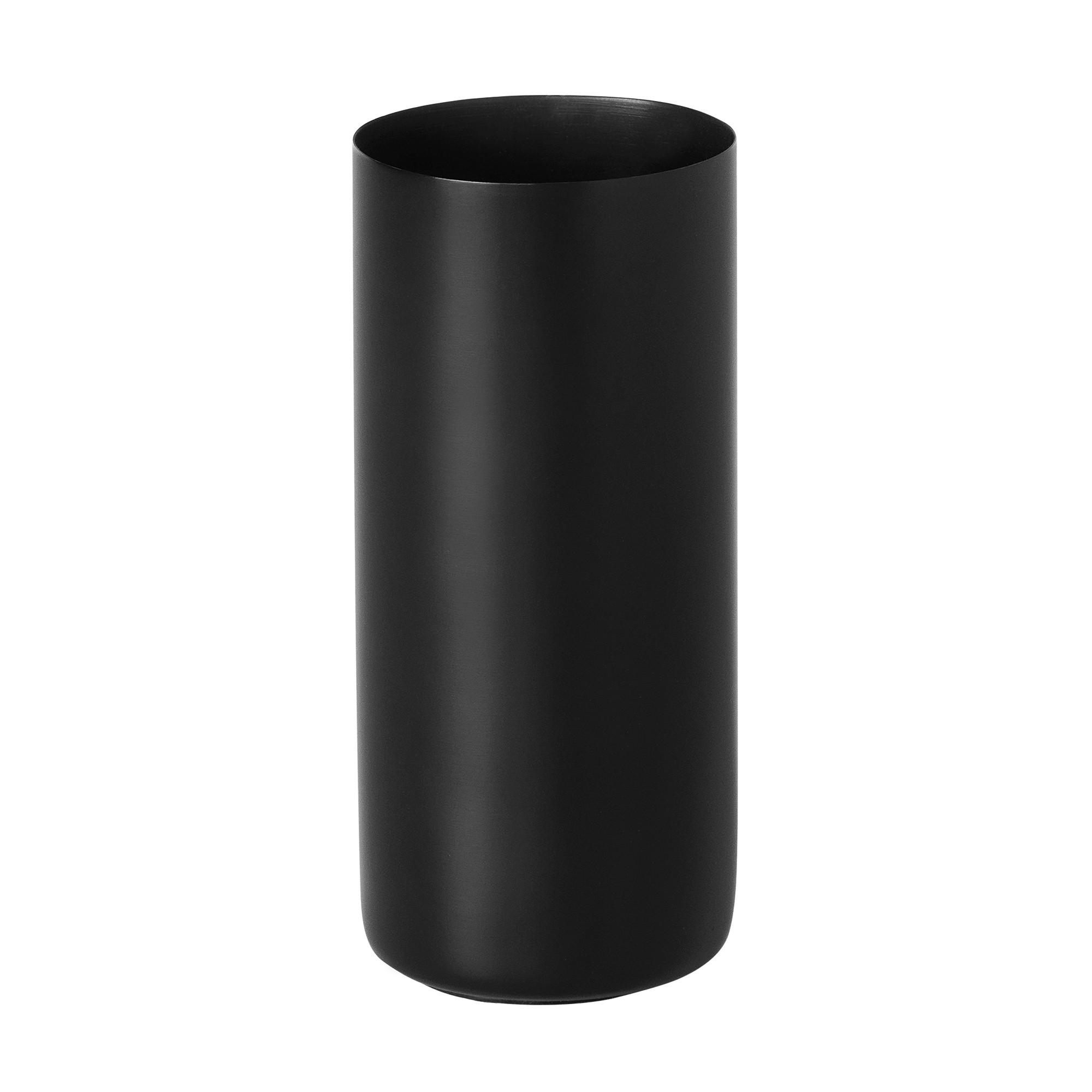 ZAHNPUTZBECHER  - Schwarz, Basics, Metall (5,5/5,5/12,10cm) - Blomus