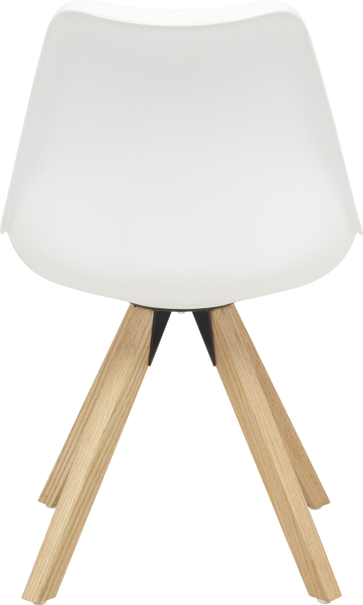 ŽIDLE, bílá, barvy dubu - bílá/barvy dubu, Design, kov/dřevo (48/82/56cm) - Carryhome