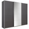  SCHWEBETÜRENSCHRANK 270/230/62 cm 3-türig  - Chromfarben/Dunkelgrau, Design, Glas/Holzwerkstoff (270/230/62cm) - Xora