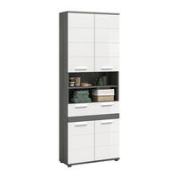 VISOKI ELEMENT  boje srebrnog hrasta  - boje srebrnog hrasta/srebrne boje, Trend, drvni materijal/plastika (70/191/31cm) - MID.YOU