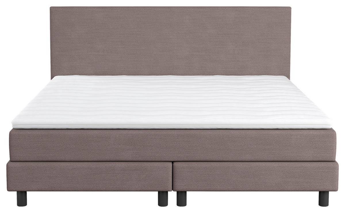 BOXBETT 140/200 cm  in Taupe  - Taupe/Schwarz, MODERN, Holz/Holzwerkstoff (140/200cm) - MID.YOU