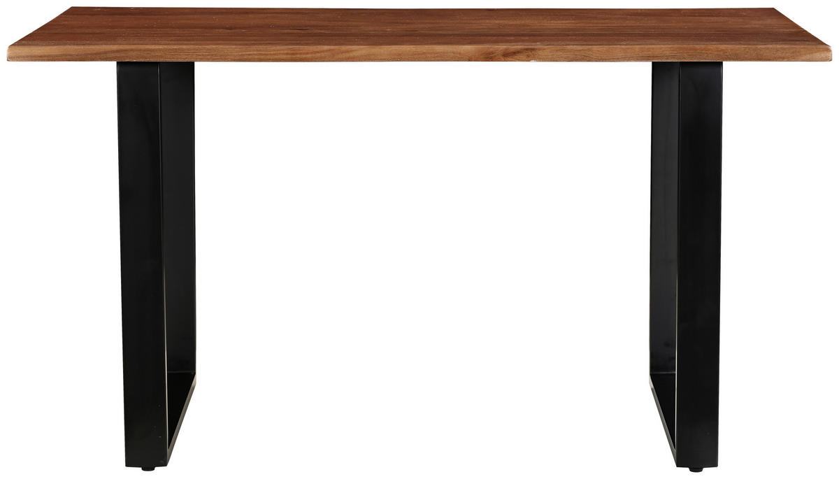 STOL ZA BLAGOVAONICU  crna, boje oraha  drvo, metal      - boje oraha/crna, Moderno, drvo/metal (140/80/76cm) - MID.YOU