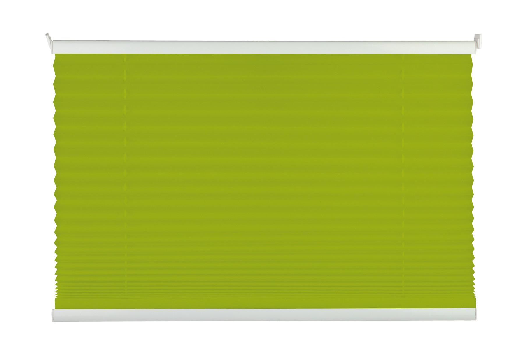 PLISSEE  halbtransparent   100/130 cm   - Grün, Basics, Textil (100/130cm)