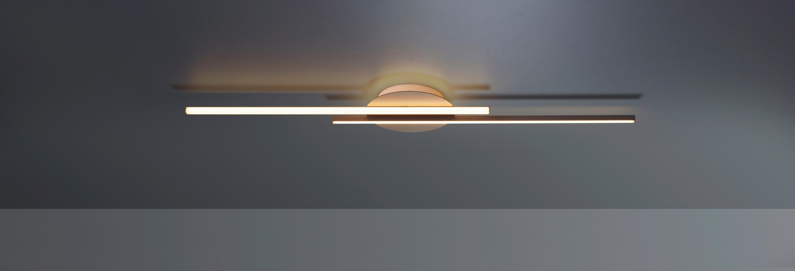 LED-DECKENLEUCHTE     - Taupe, Basics, Metall (120/24/5,5cm) - BOPP