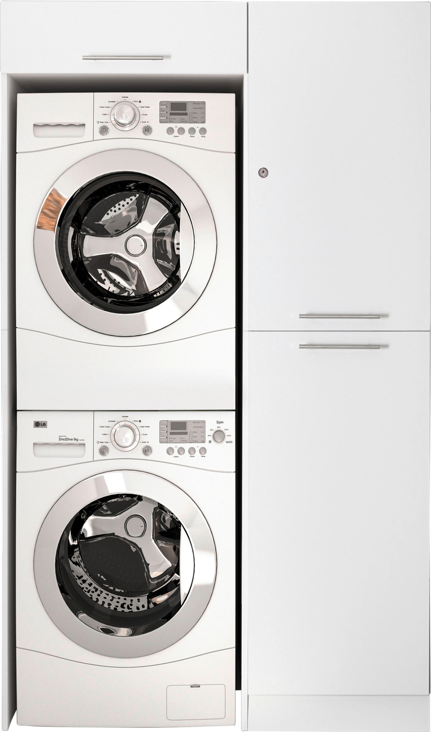 TECHNICKÁ MÍSTNOST, 117/200/67,6 cm - bílá, Konvenční, kompozitní dřevo (117/200/67,6cm) - Respekta