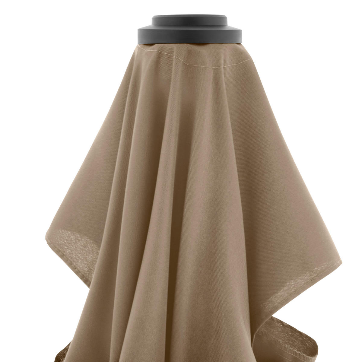 SONNENSCHIRM 301 cm Greige, Braun  - Greige/Braun, Basics, Textil/Metall (300/300cm) - Doppler