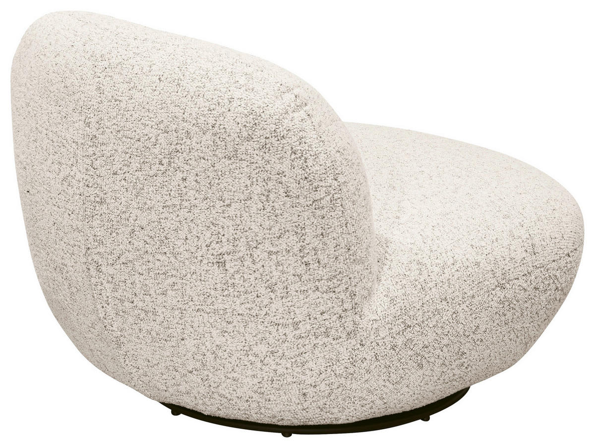 SESSEL in Webstoff Beige  - Beige/Schwarz, MODERN, Textil/Metall (85/70/99cm) - MID.YOU