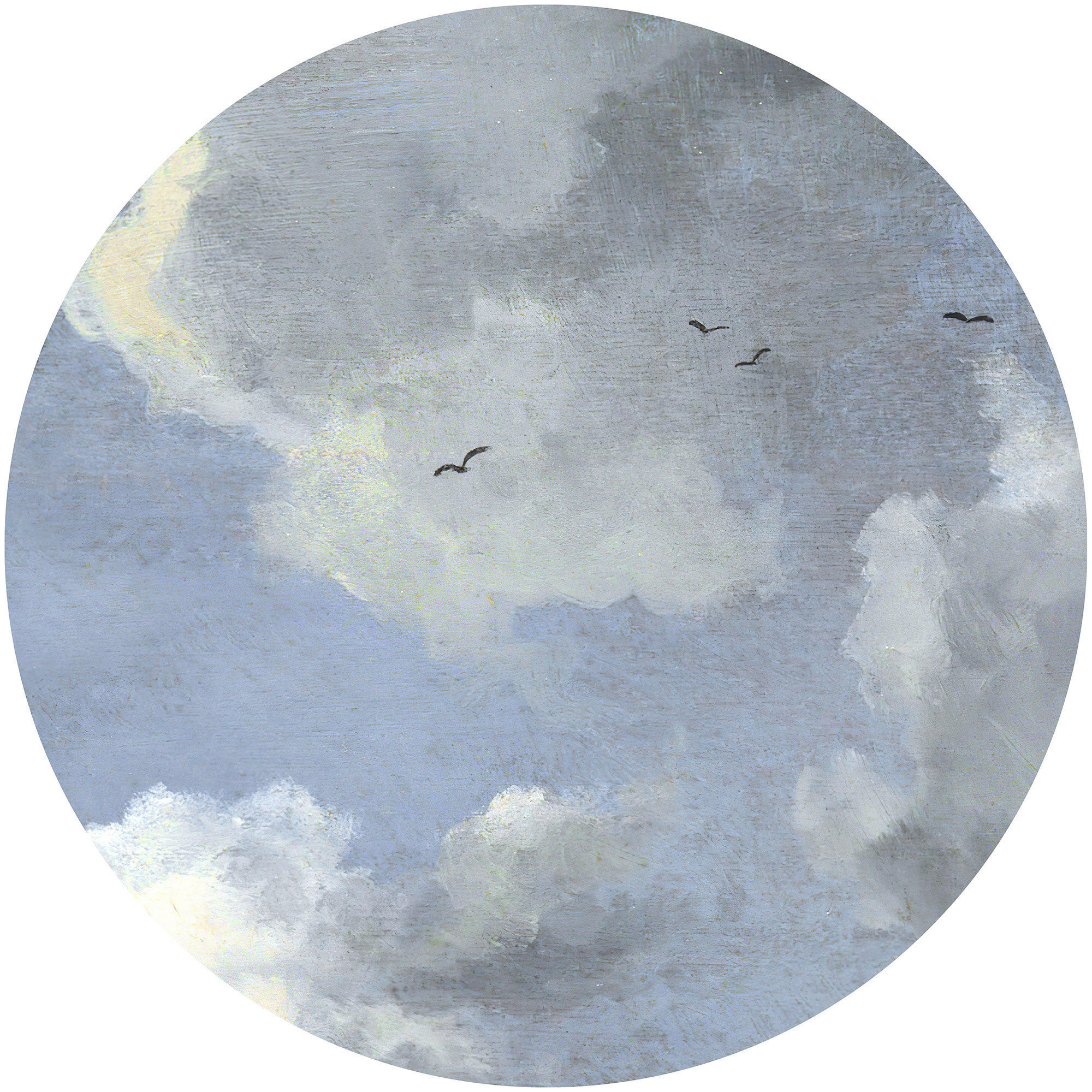 Xora Fototapete Blau 125x125 cm