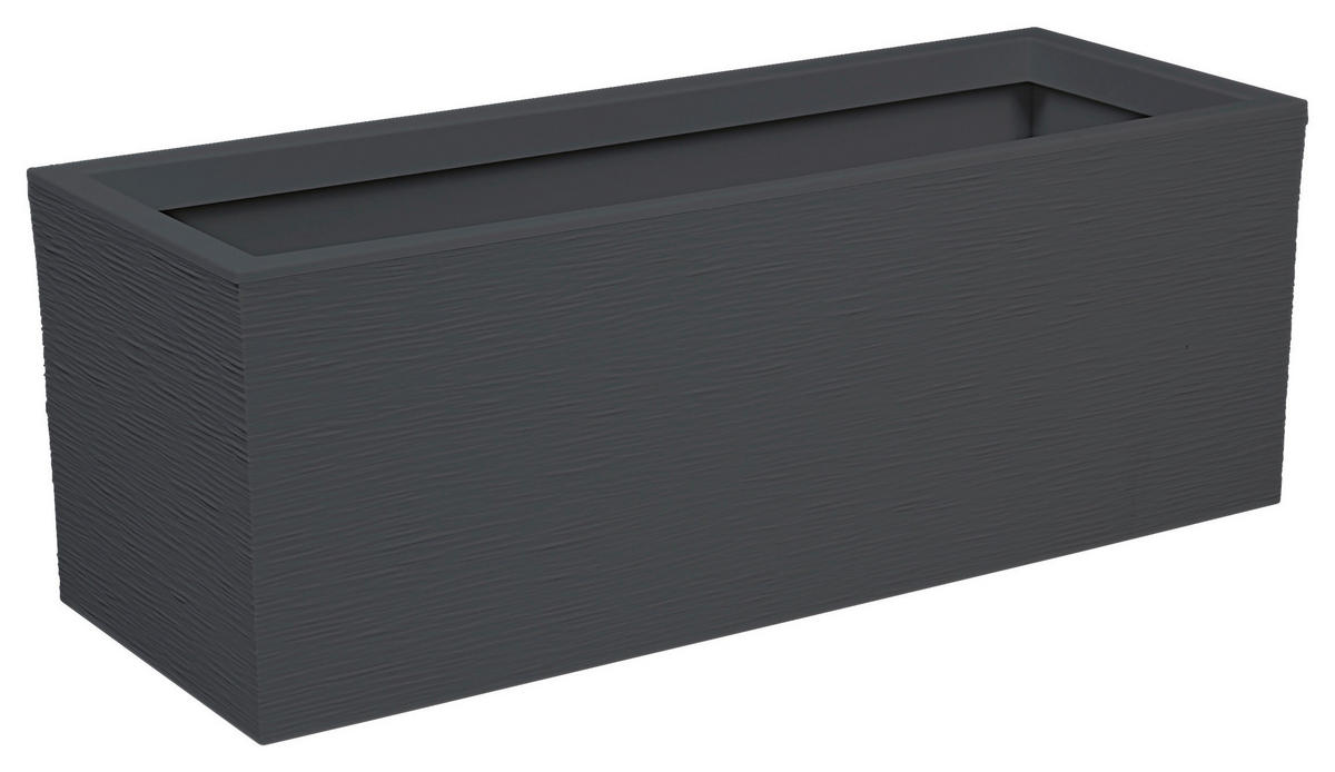PFLANZTOPF  - Graphitfarben, Basics, Kunststoff (79,5/29,5/29,5cm)