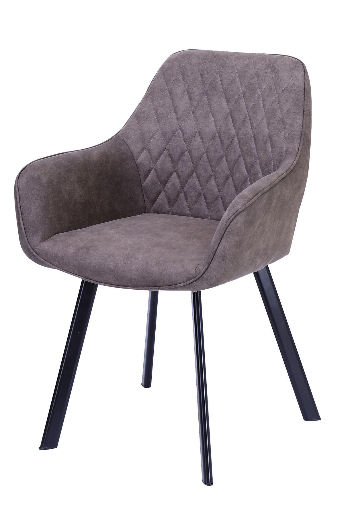 SADA STOLIČIEK S PODRÚČKAMI 2 kus - čierna/taupe, Modern, kov/textil (56,5/83/63cm) - Livetastic