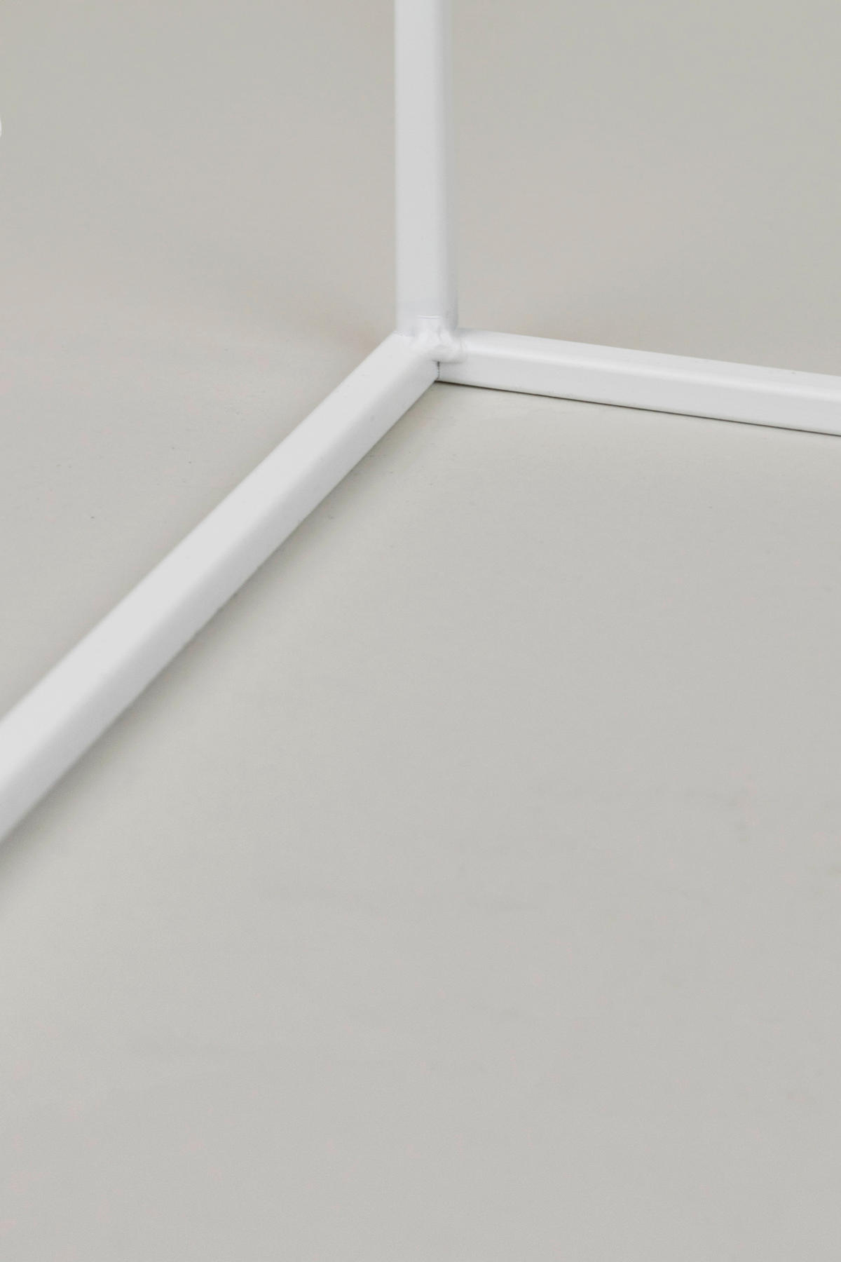 BLUMENSTÄNDER Metall  - Weiß Hochglanz, Basics, Metall (19/47/19cm)