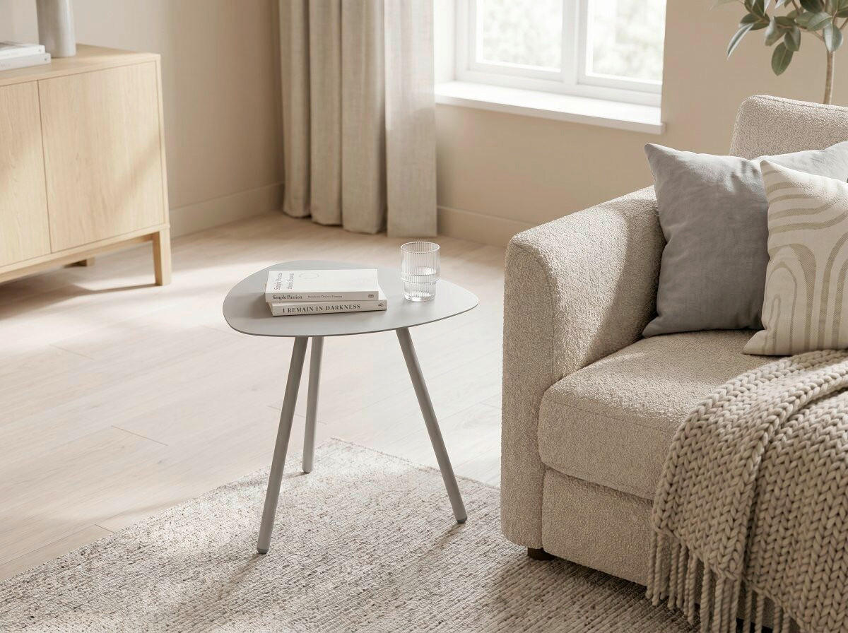 BEISTELLTISCH 50/50/50 cm Grau  - Grau, Design, Metall (50/50/50cm) - Xora