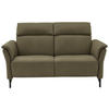 2-SITZER-SOFA in Leder Olivgrün  - Schwarz/Olivgrün, KONVENTIONELL, Leder/Metall (178/103/92cm) - Dieter Knoll