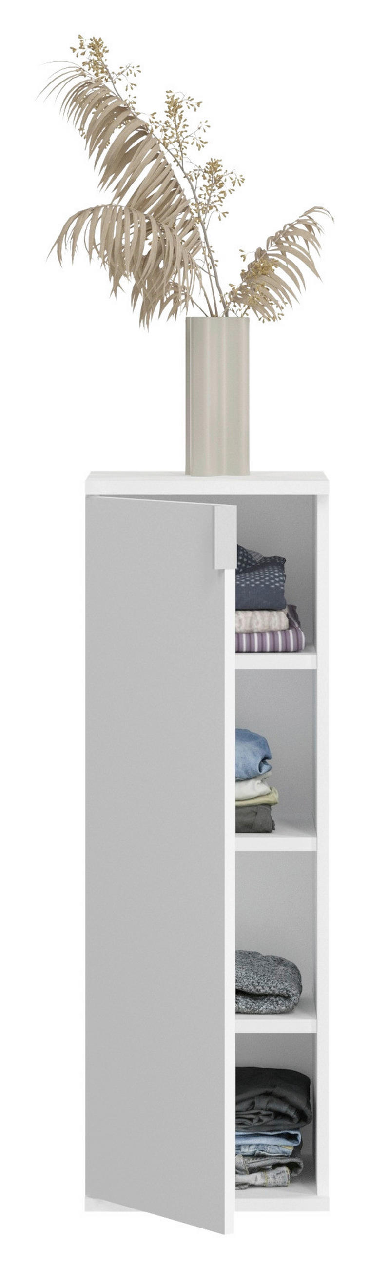 KOMODA, vysoce lesklá bílá, 91/99/34 cm - vysoce lesklá bílá, Moderní, kompozitní dřevo (91/99/34cm) - MID.YOU