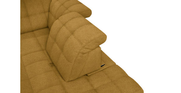 ECKSOFA  in Webstoff Currygelb  216/297 cm  - Currygelb/Schwarz, Design, Holz/Textil (216/297cm) - Xora