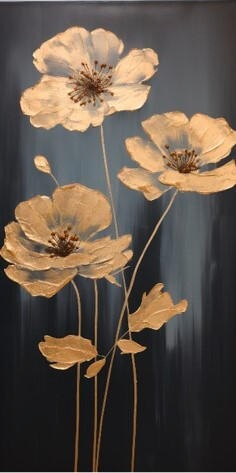 XXXL OBRAZ NA KOVU, květiny, 30/60/2 cm