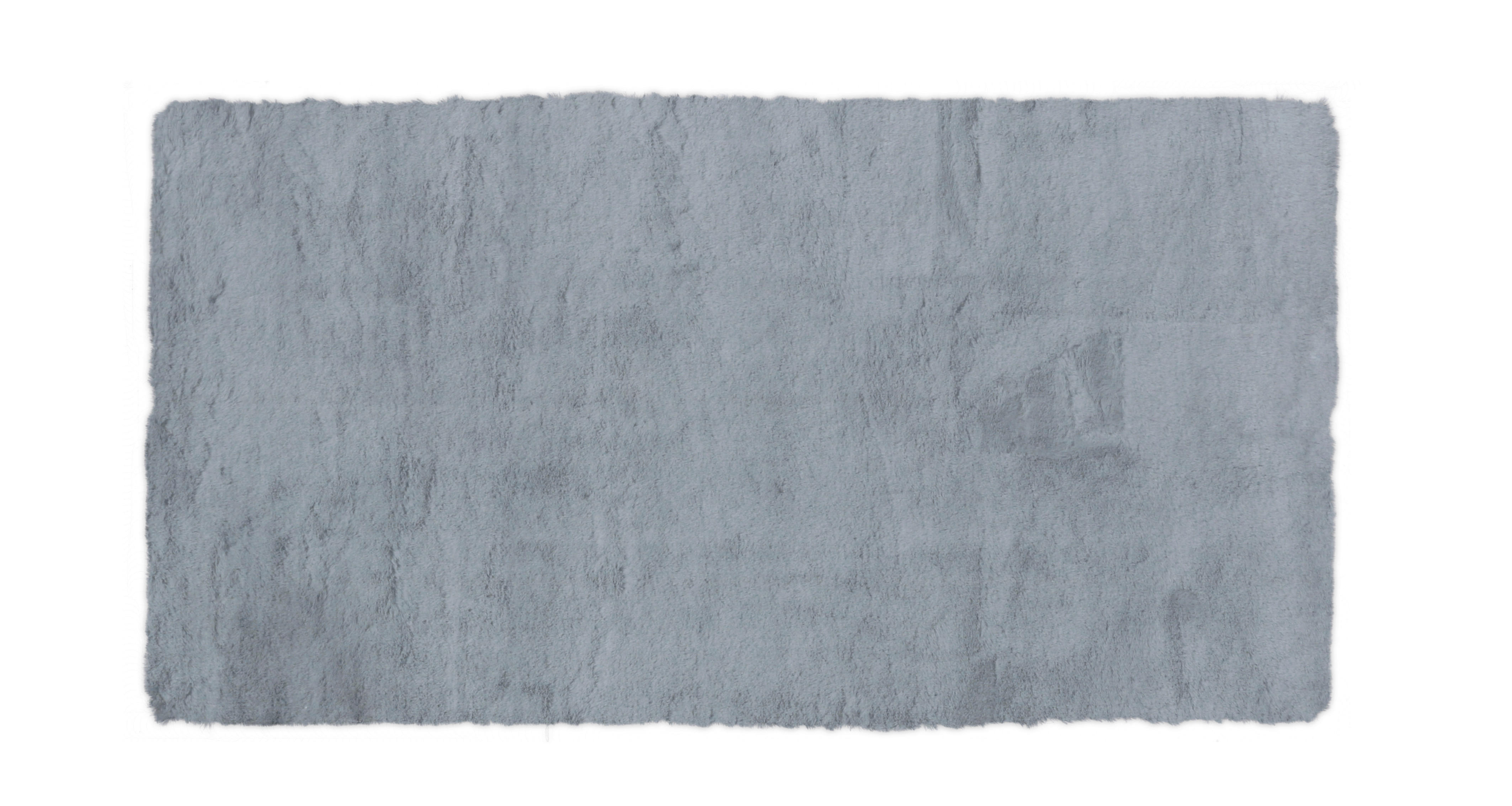 KOBEREC S VYSOKÝM VLASEM, 160/230 cm, šedomodrá - šedomodrá - textil