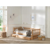 BETT 90/200 cm  in Buchefarben  - Buchefarben/Naturfarben, MODERN, Holz (90/200cm) - Vipack