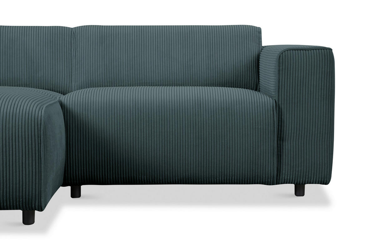 HÖRNSOFFA i manchester blå  - blå/svart, Design, textil/plast (161/234cm) - Livetastic