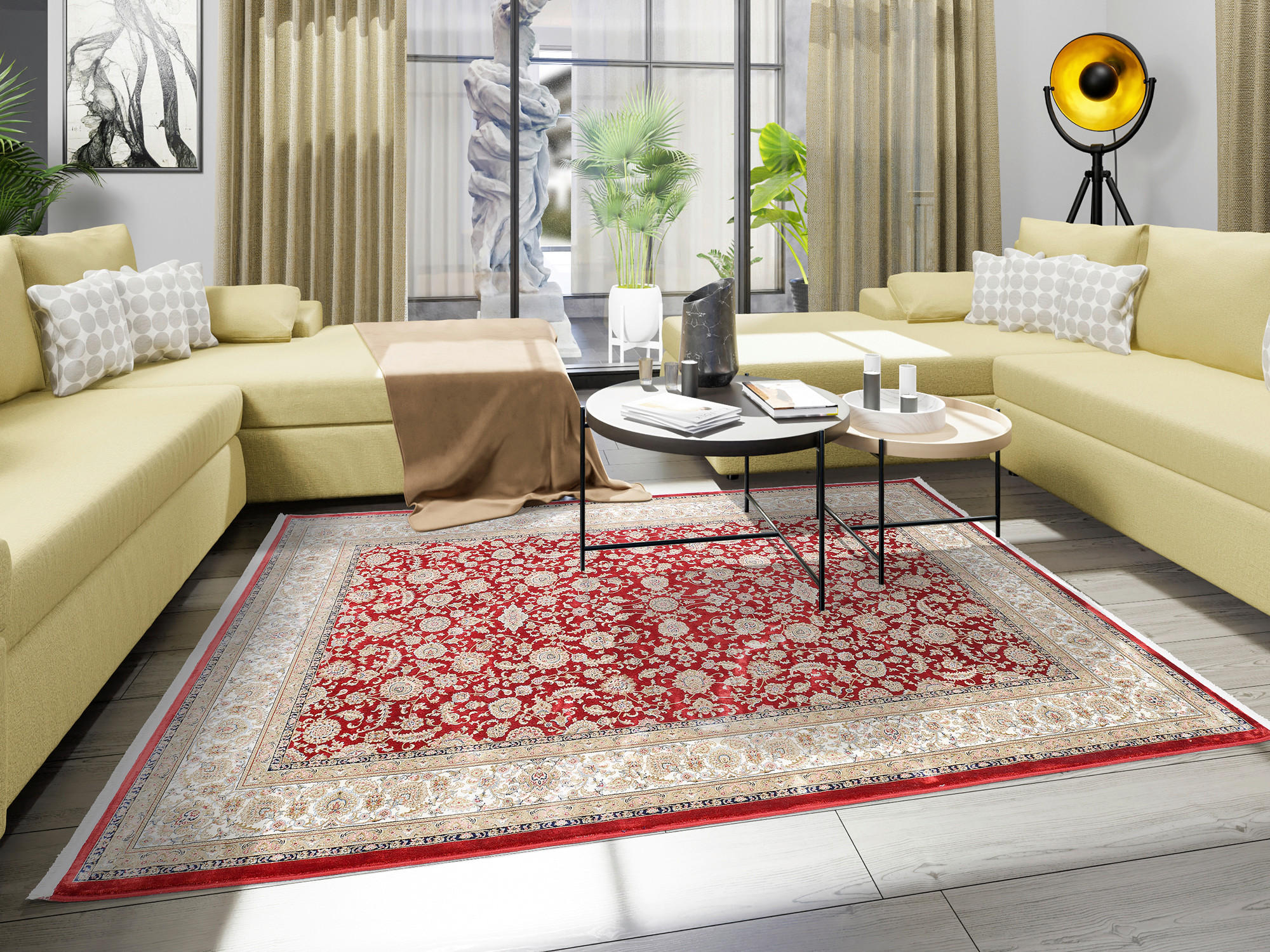 WEBTEPPICH 200/290 cm Miraggio Rot  - Rot, Design, Textil (200/290cm) - Dieter Knoll