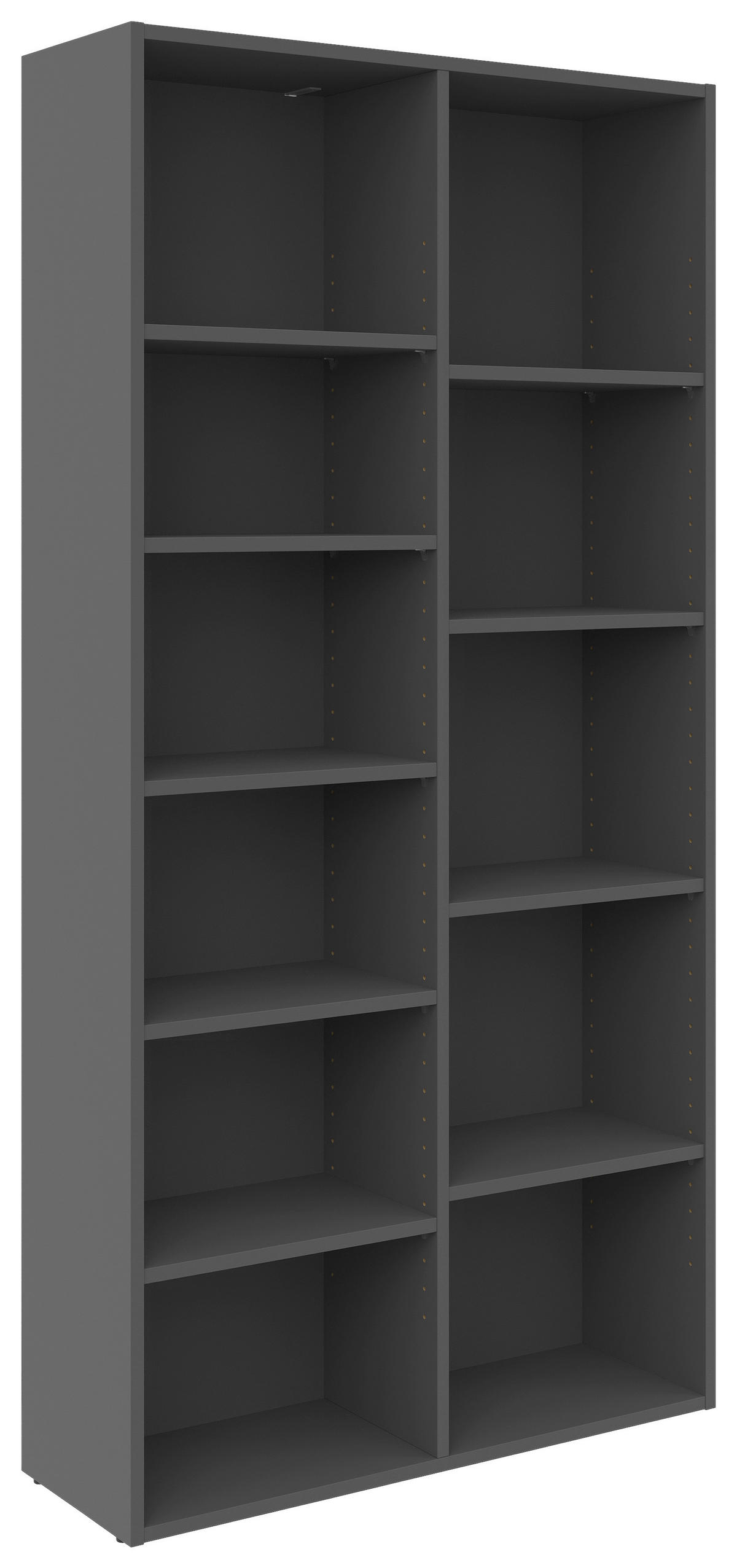 REGAL Anthrazit  - Anthrazit, Basics, Holzwerkstoff (80/160/26cm) - Boxxx