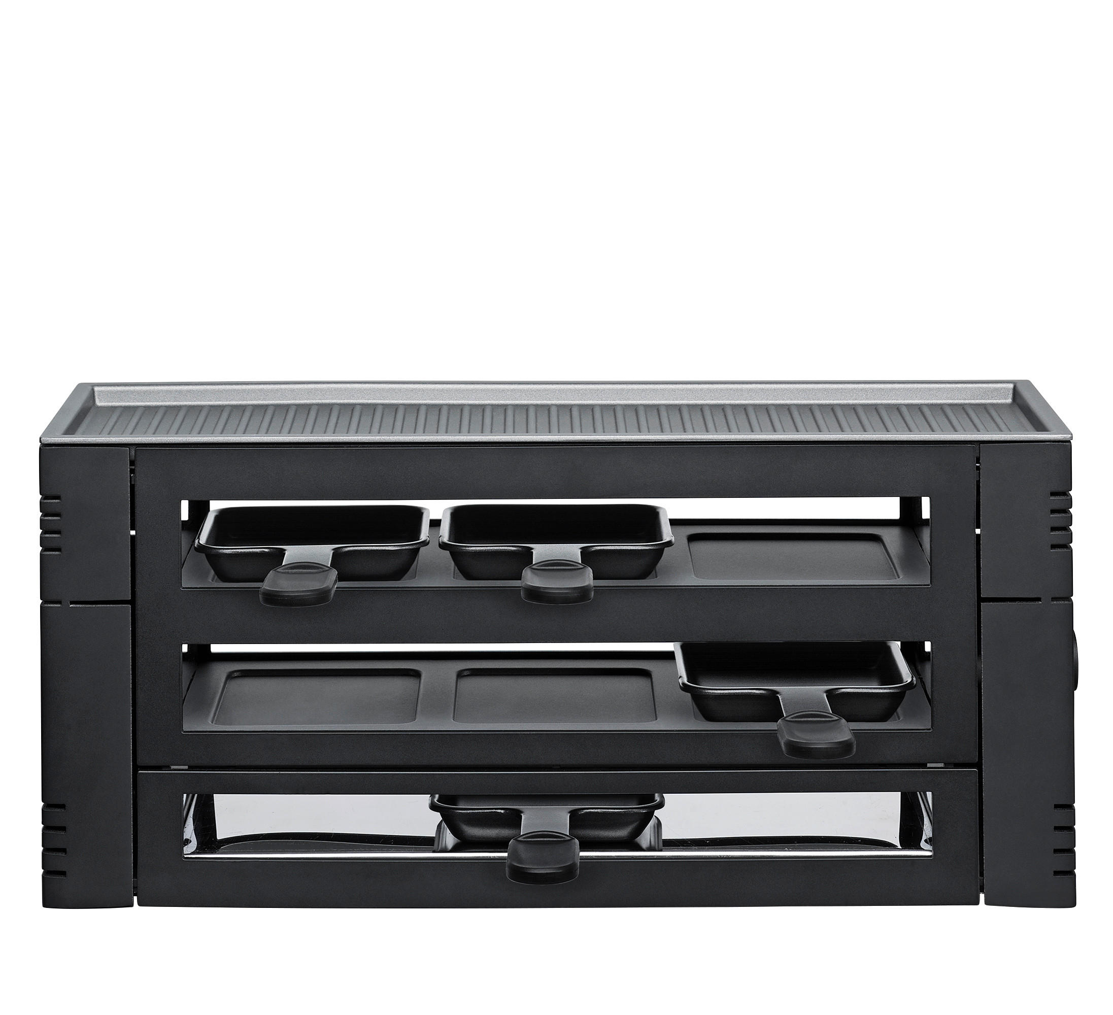 RACLETTE-GRILL PizzaRaclette6  - Schwarz, Basics, Metall (46/16/21.5cm) - Spring