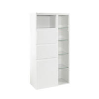 MIDISCHRANK 65/130/35 cm  - Weiß, Design, Holzwerkstoff (65/130/35cm) - Xora