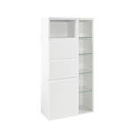 MIDISCHRANK 65/130/35 cm  - Weiß, Design, Holzwerkstoff (65/130/35cm) - Xora
