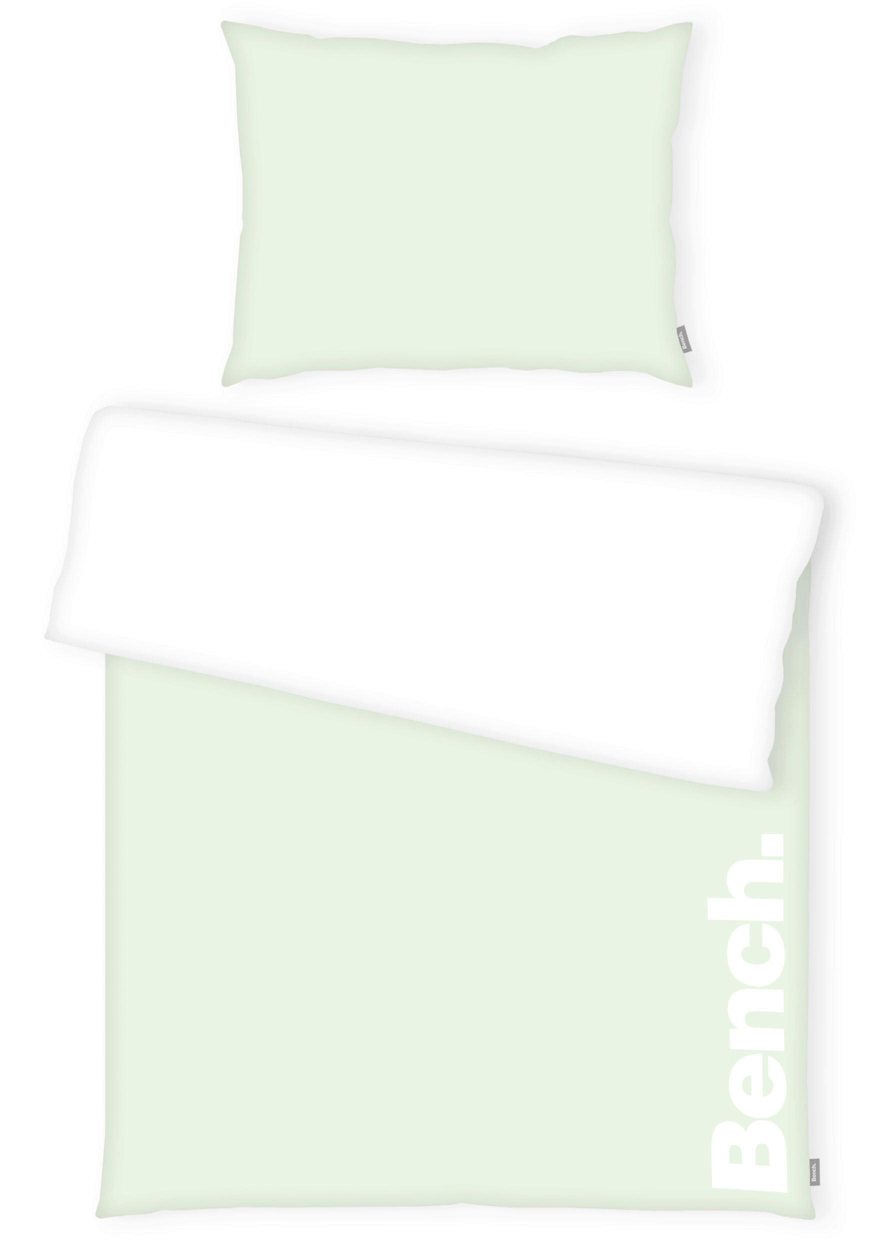 LIZENZBETTWÄSCHE 140/200 cm  - Weiß/Hellgrün, KONVENTIONELL, Textil (140/200cm) - Bench