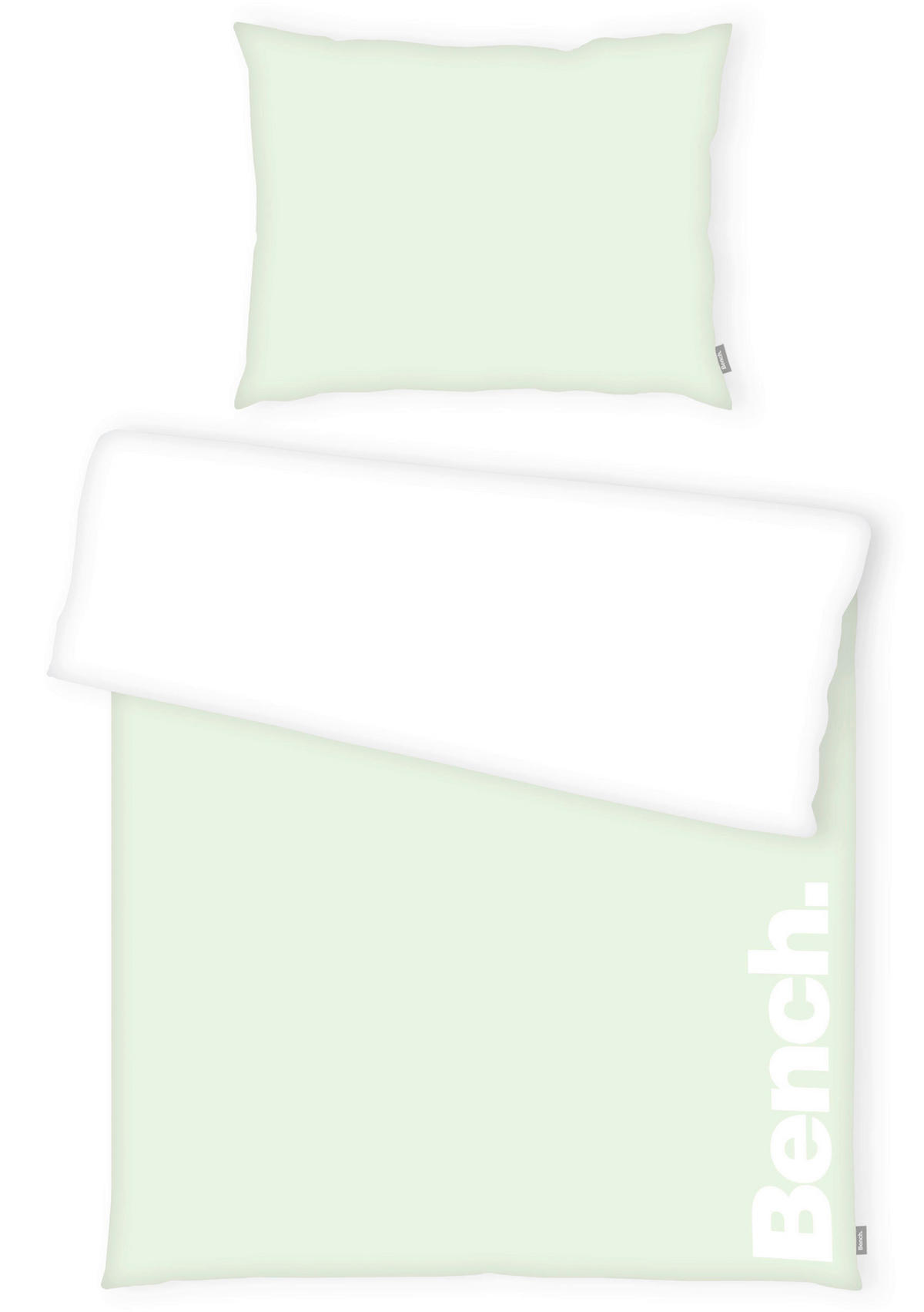LIZENZBETTWÄSCHE 140/200 cm  - Weiß/Hellgrün, KONVENTIONELL, Textil (140/200cm) - Bench