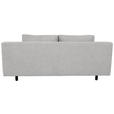 SCHLAFSOFA Lia in Webstoff Hellgrau  - Hellgrau/Schwarz, Design, Textil/Metall (197/84/92,5cm) - Hom`in