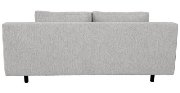 SCHLAFSOFA Lia in Webstoff Hellgrau  - Hellgrau/Schwarz, Design, Textil/Metall (197/84/92,5cm) - Hom`in