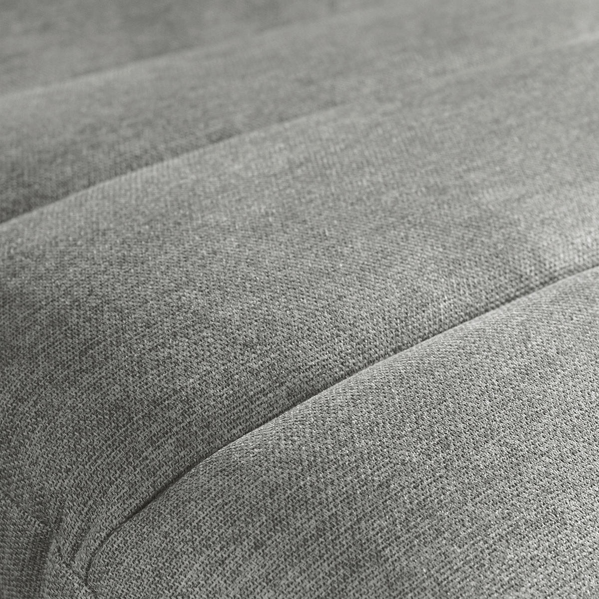 RELAXLIEGE in Webstoff Grau  - Silberfarben/Grau, Design, Textil/Metall (65/65/171cm) - Livetastic