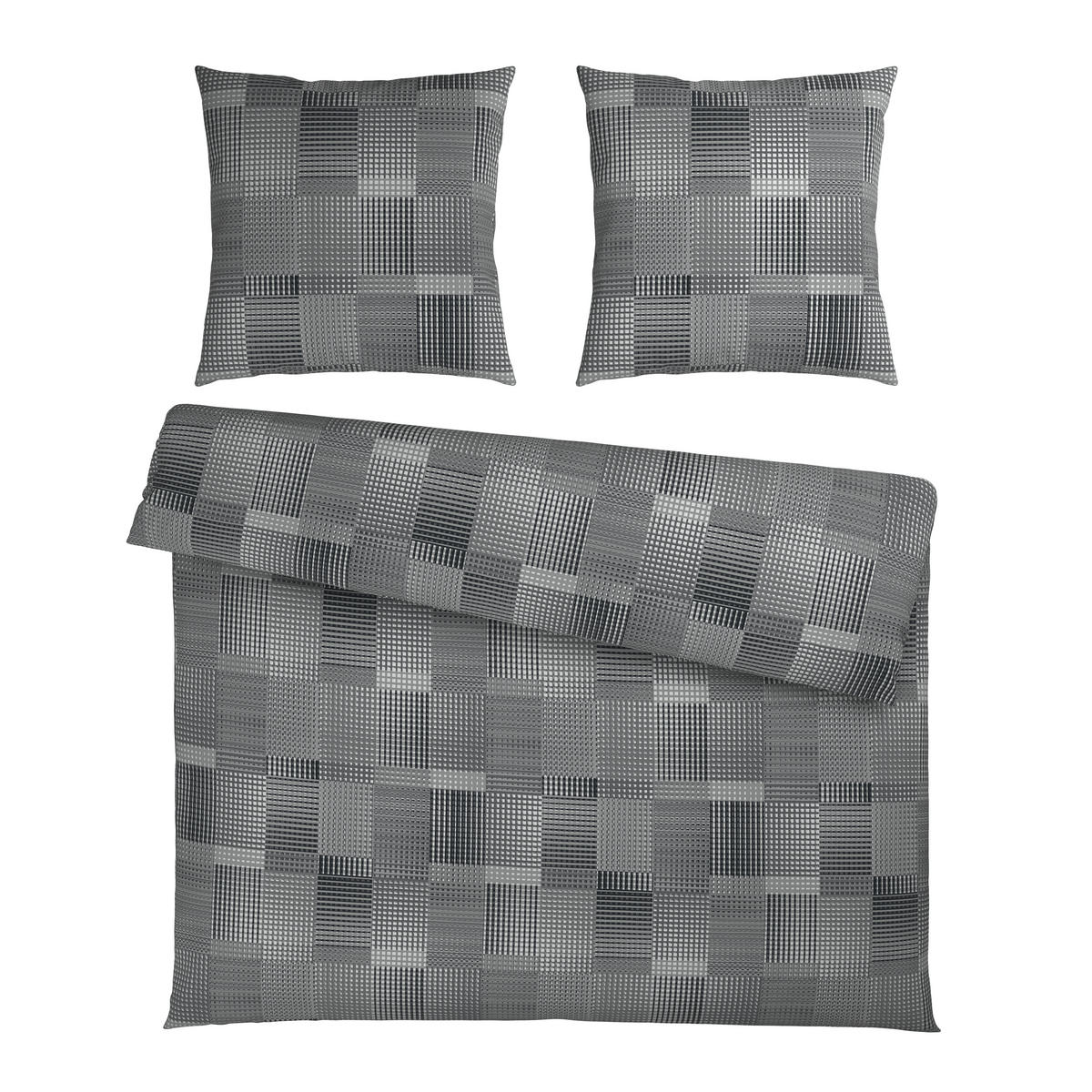 BETTWÄSCHE Flanell 200/200 cm  - Grau, Textil (200/200cm) - Novel