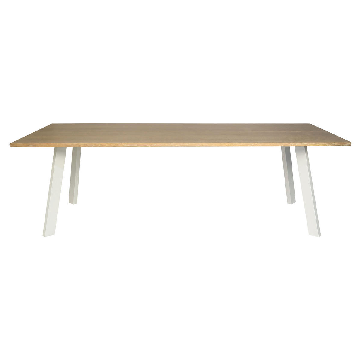 MATBORD 240/95/73 cm delar i massivt trä  trä ek Bianco  - vit/ek Bianco, Modern, metall/trä (240/95/73cm) - Niels Andersson
