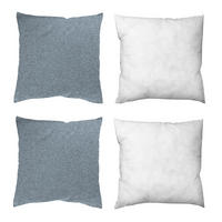 ZIERKISSEN  50/50 cm   - Blau, Basics, Textil (50/50cm)