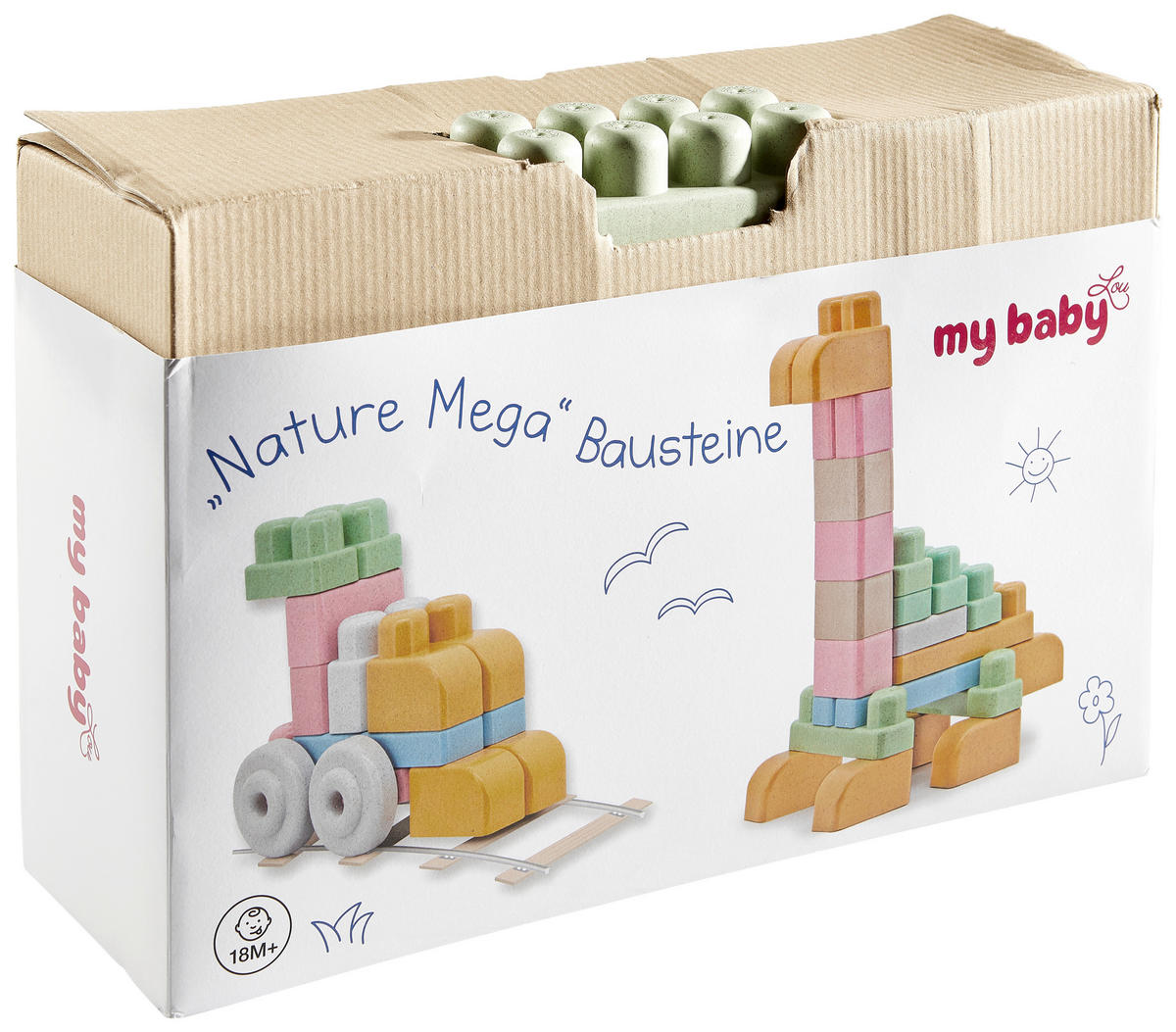 ÉPÍTŐKOCKÁK - többszínű, Natur, műanyag/természetes anyagok - My Baby Lou