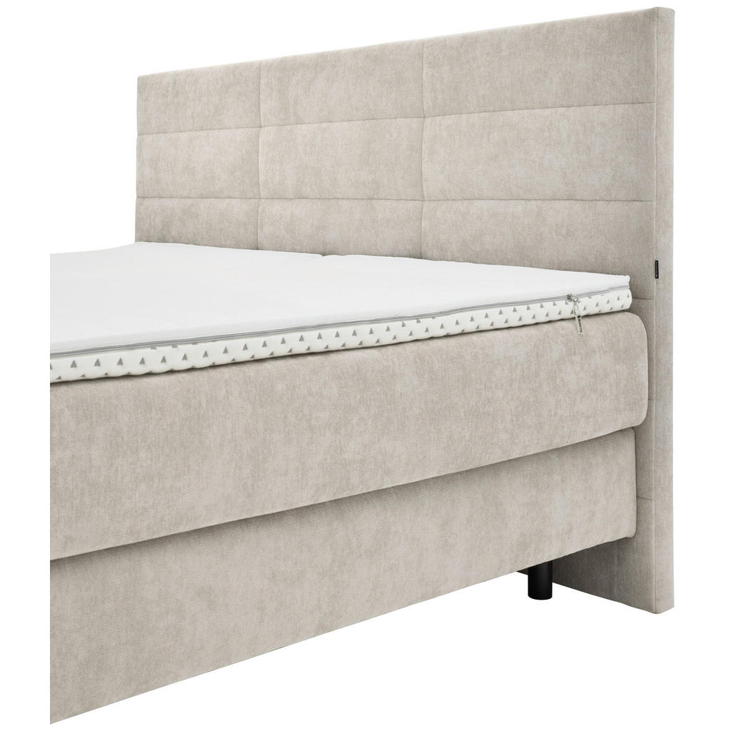 Thumbnail - Musterring Boxspringbett, Creme, Textil, H2 + H4, 7-Zonen, Höhe ca. 22 cm, 160x200 cm, Dgm, Über- und Sondergrößen erhäl...