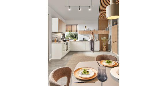 EINBAUKÜCHE - Weiß, Design, Holzwerkstoff - Dieter Knoll