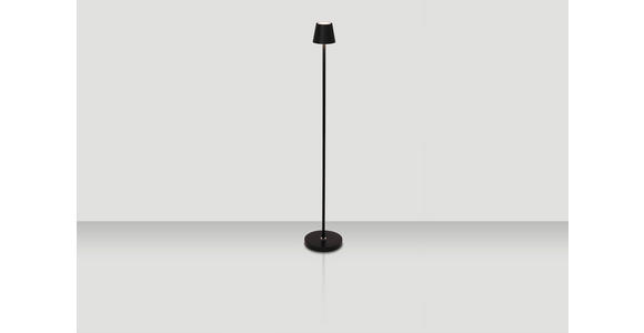 AKKU-STEHLEUCHTE 20/117 cm - Schwarz, KONVENTIONELL, Metall (20/117cm) - Novel