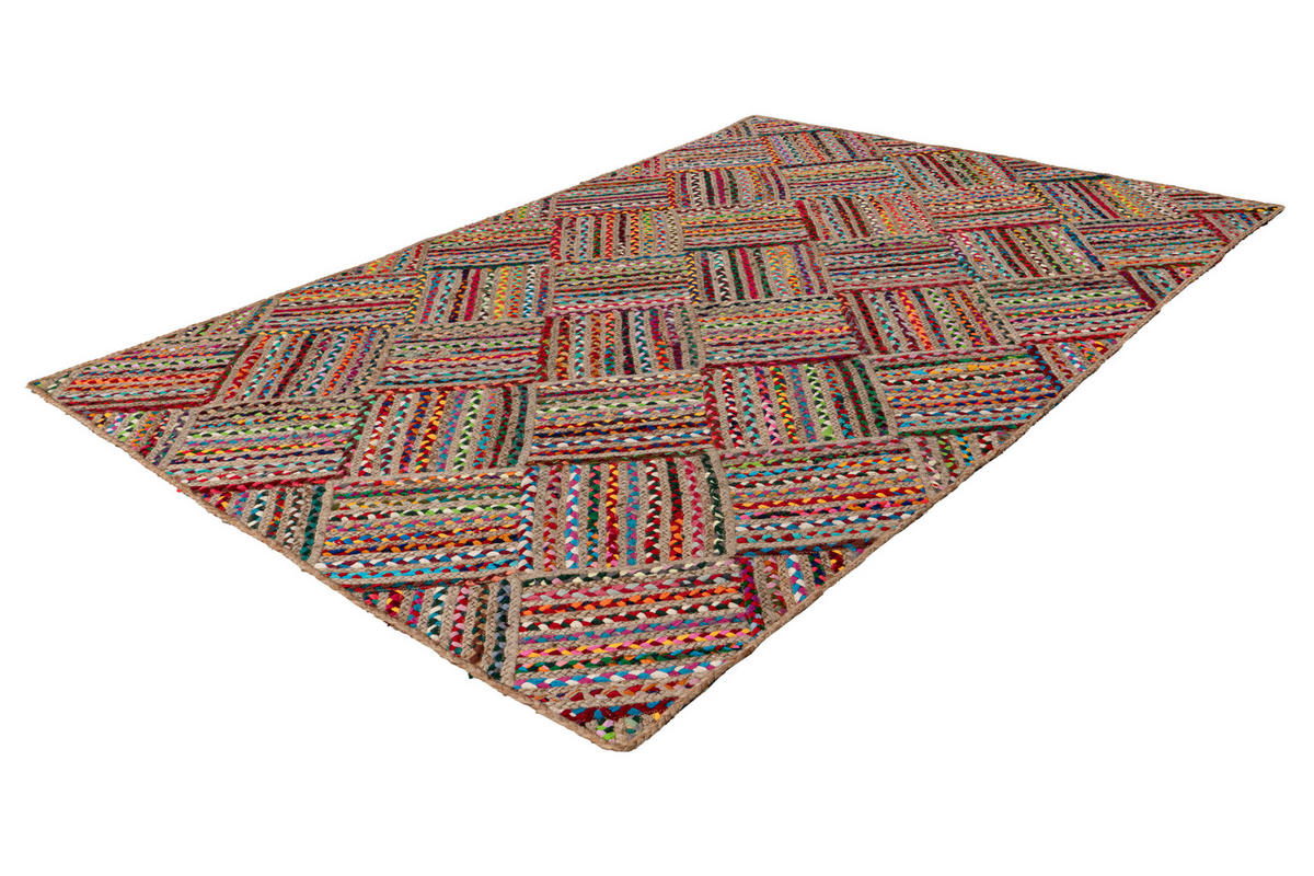 PLOCHO TKANÝ KOBEREC, 80/150 cm, viacfarebná, červená - viacfarebná/červená, Basics, textil (80/150cm)